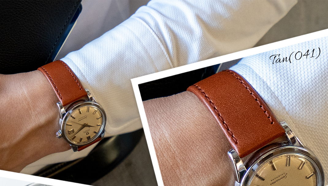 IMAGES 使い込むことで現れる艶、深みを増す色。エイジングによる変化は個性的な腕元を演出します。 Tan(041)