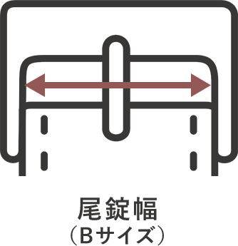 ベルト取り付け幅（Bサイズ)