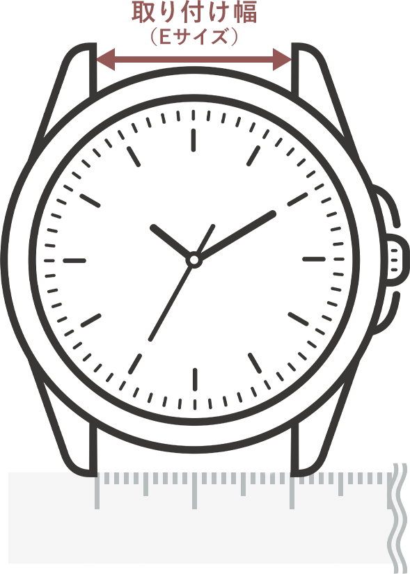 取り付け幅(Eサイズ)