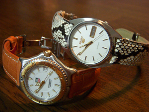 【左】TAG HEUER　S/el　ProfessionalとCELINE (セリーヌ)を組み合わせたお客様