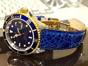 ロレックス サブマリーナーデイト ブルーとAMADEUS (アマデウス)を組み合わせたお客様