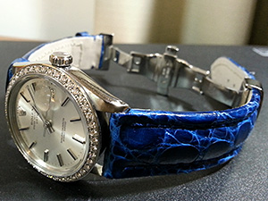 ROLEX OYSTER PERPETUAL DATE Ref.1500 1960年代製  antiqueとTIPO BREITLING 3 (ティポブライトリング)　を組み合わせたお客様