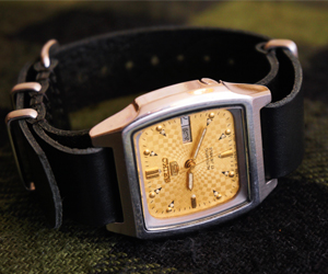 TYPE NATO OIL LEATHER (タイプナトーオイルレザー)とセイコーオートマティックを組み合わせたお客様