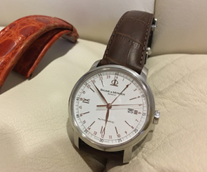 SOCCER(サッカー)とボーム&メルシエ Classima Executives GMTを組み合わせたお客様