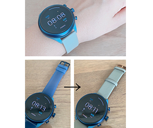 LOIRE(ロワール)とフォッシル スポーツスマートウォッチ ブルーを組み合わせたお客様