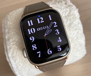 イタリアンレザーベルトとアップルウォッチ スターライトを組み合わせたお客様