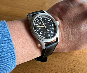 ROCHELAIS CALF(ロシェールカーフ)とハミルトン カーキ メカを組み合わせたお客様