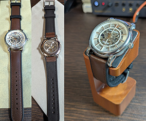 エンポリオアルマーニ AR1980とROCHELAIS CALF(ロシェールカーフ)を組み合わせたお客様