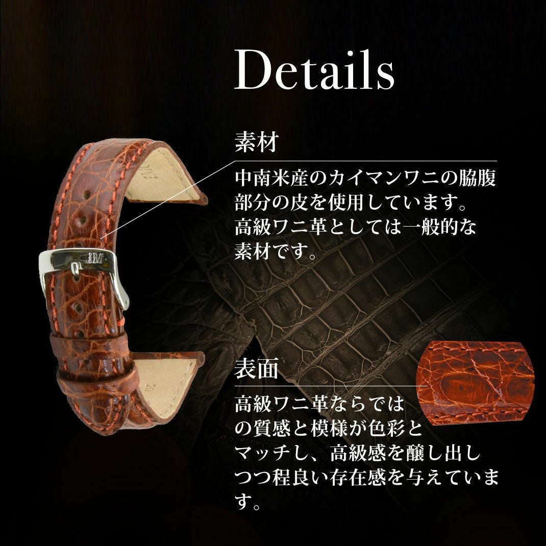MORELLATO モレラート AMADEUS アマデウス カイマンクロコ ワニ革 時計