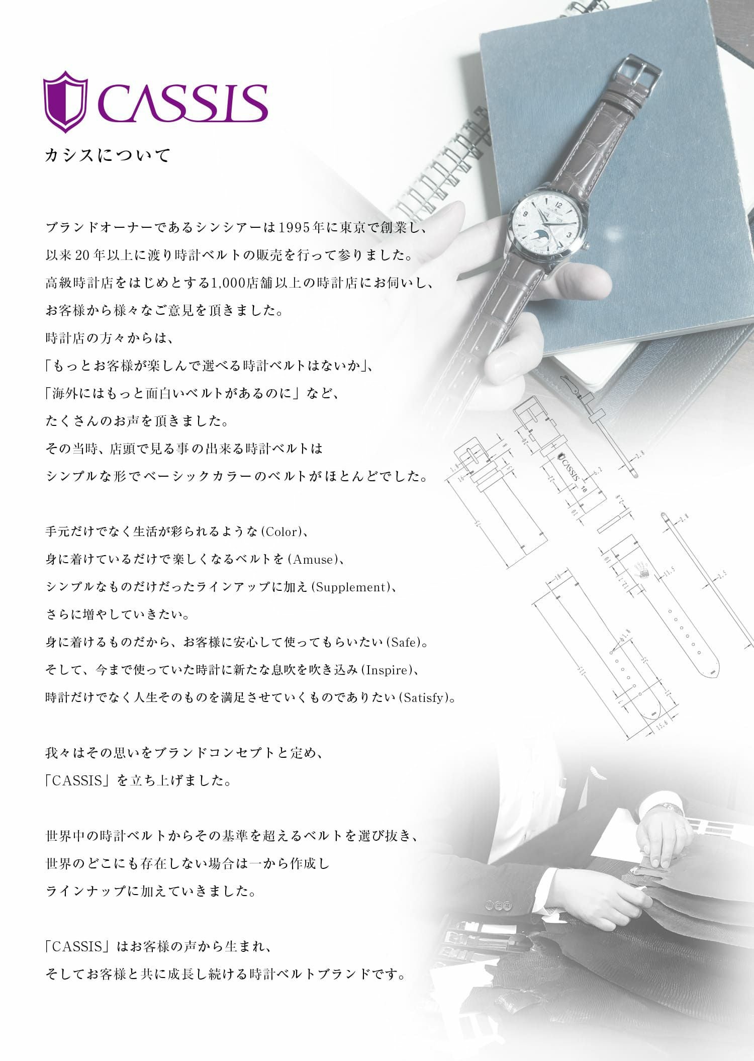 CASSIS カシス TYPE RLX RUBBER タイプRLXラバー001 ラバー 時計ベルト