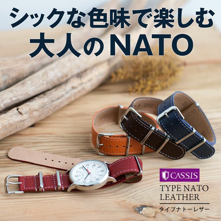 シックな色味で楽しむ大人のNATO TYPE NATO LEATHER(タイプナトーレザー)