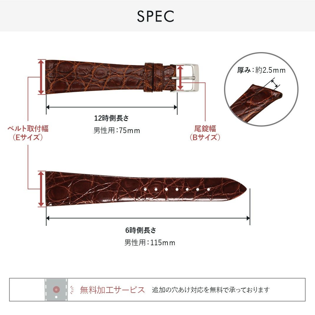 カシス製時計ベルトコルマールスペック