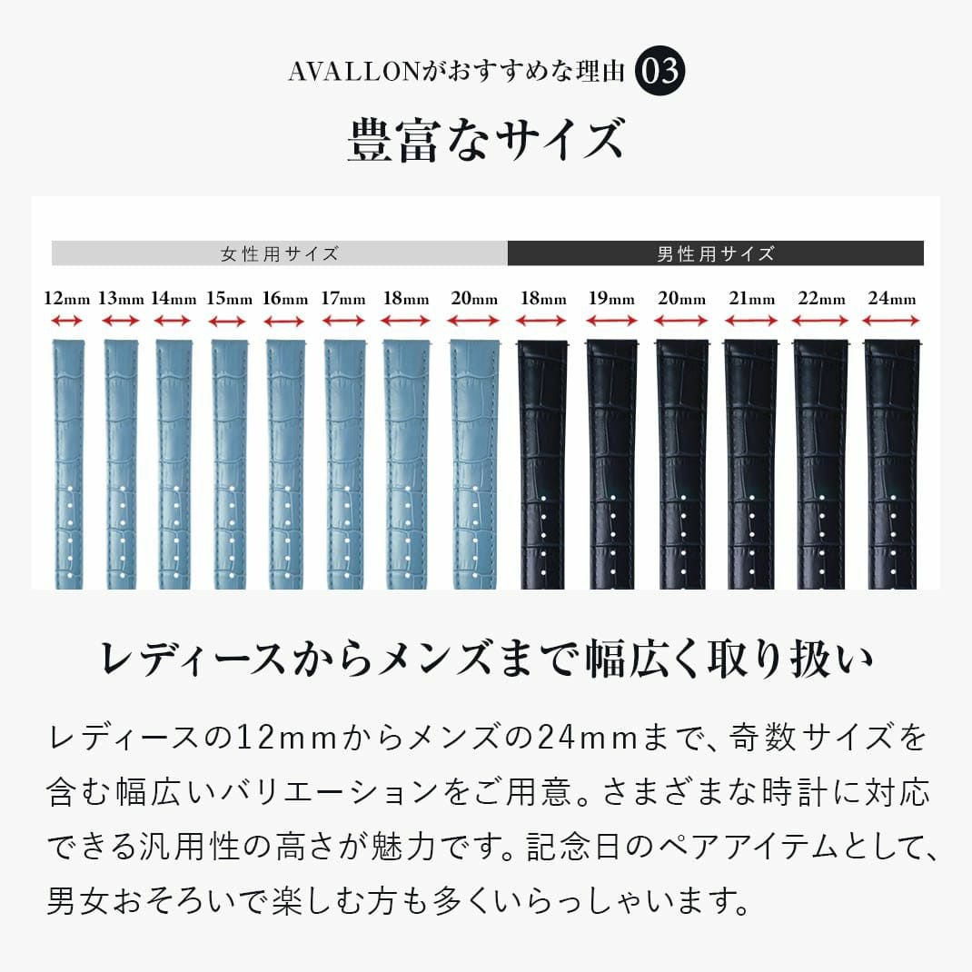 CASSIS カシス AVALLON アバロン カーフ 牛革 時計ベルト X1022238