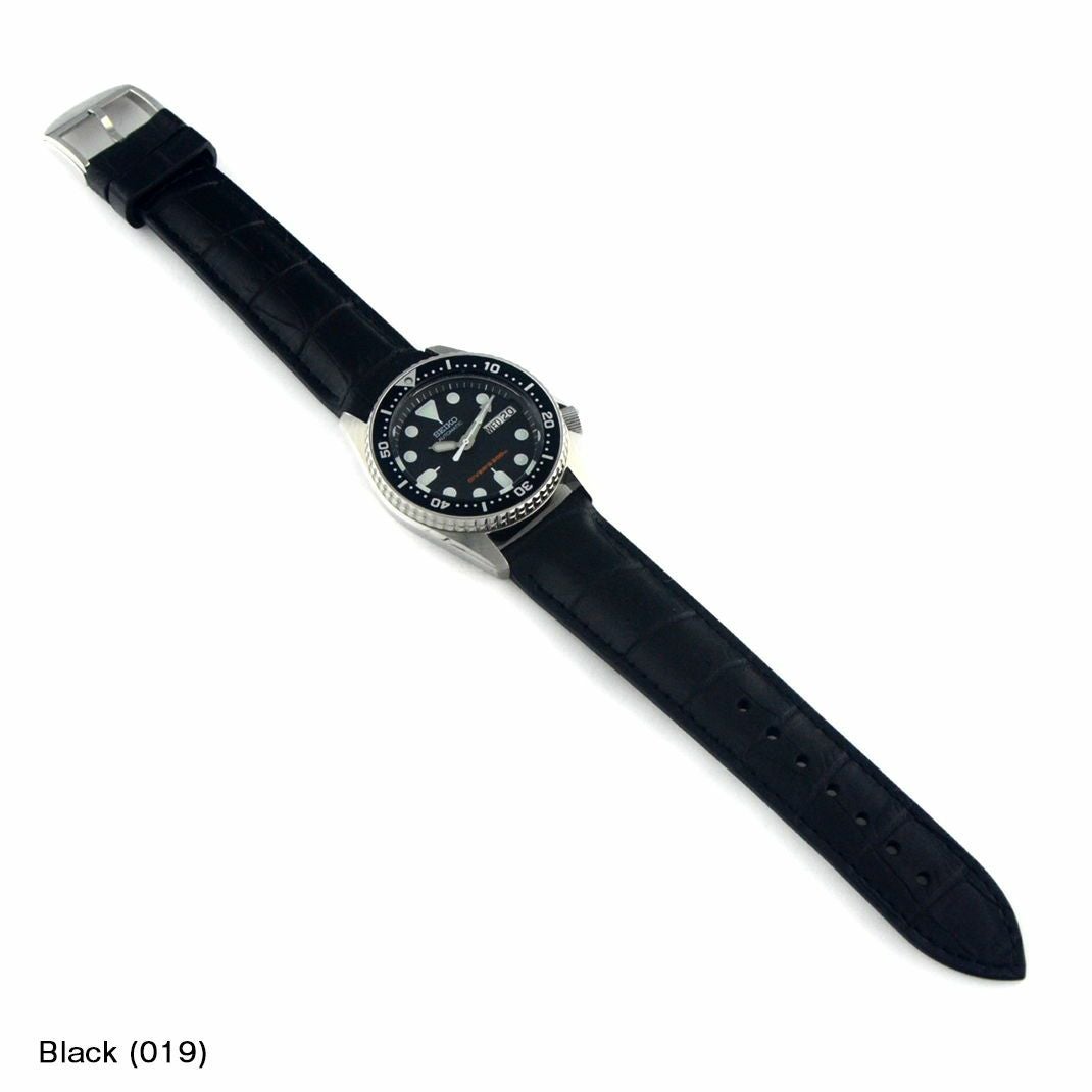 セイコーダイバー にぴったり CAOUTCHOUC CROCO 装着イメージ