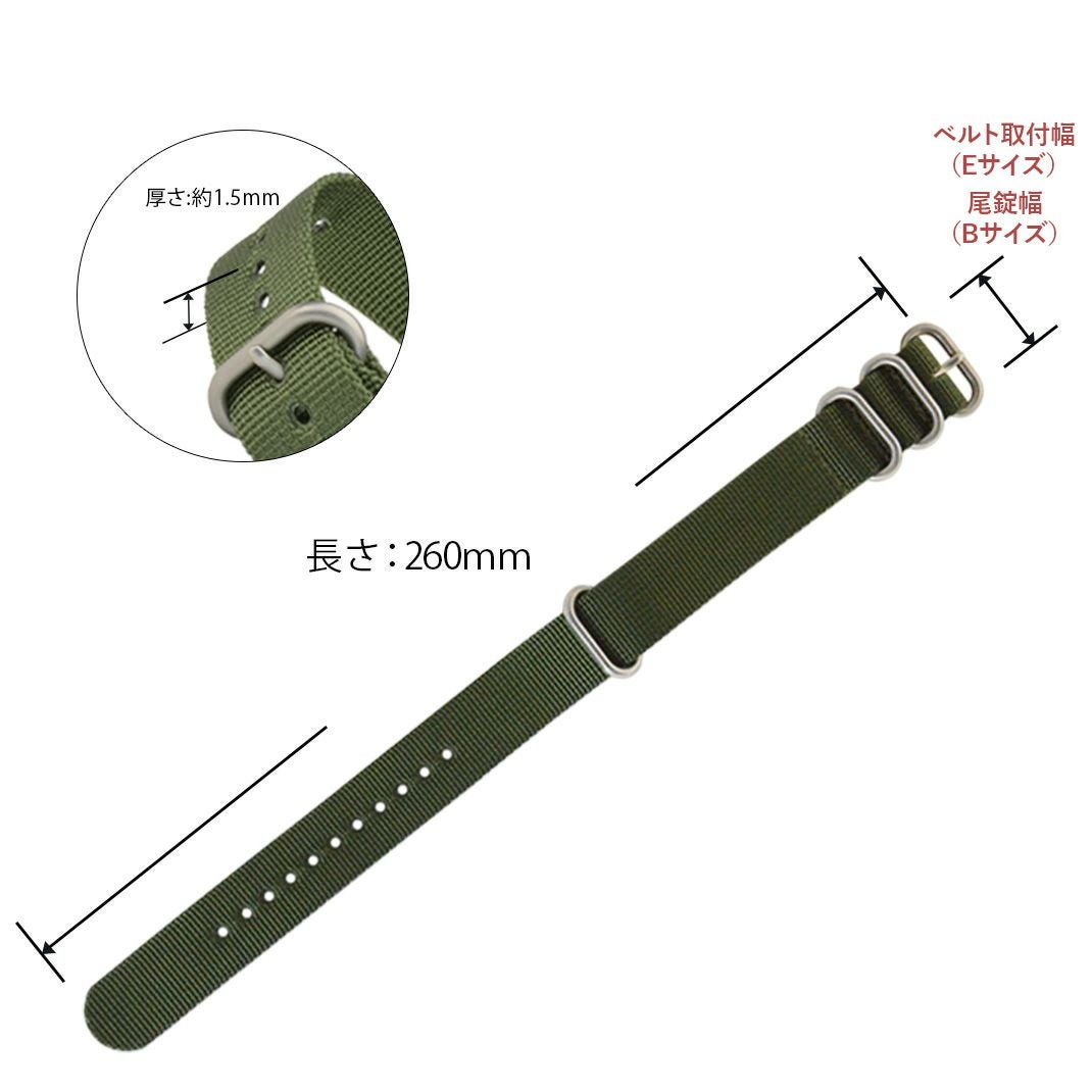パネライ　ルミノール にぴったり TYPE NATO ring スペック