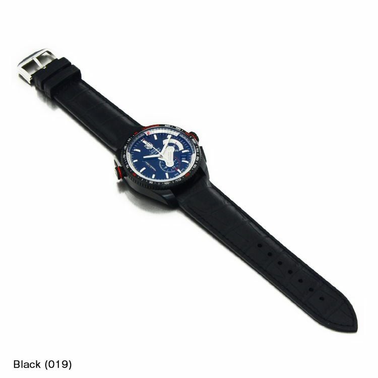 タグホイヤー グランドカレラ TAG Heuer GRAND CARRERA にぴったり CAOUTCHOUC CROCO 装着イメージ