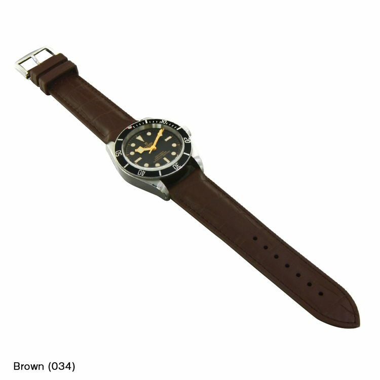 チュードル ヘリテージ ブラックベイ TUDOR Heritage Black Bay にぴったり CAOUTCHOUC CROCO 装着イメージ