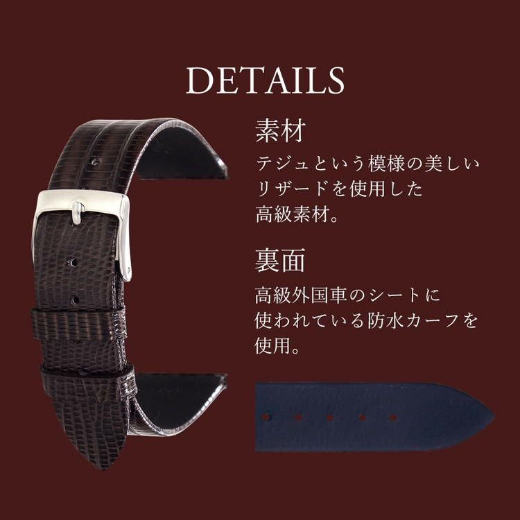 CASSIS カシス HAVRE アーヴル テジュ リザード トカゲ 時計ベルト