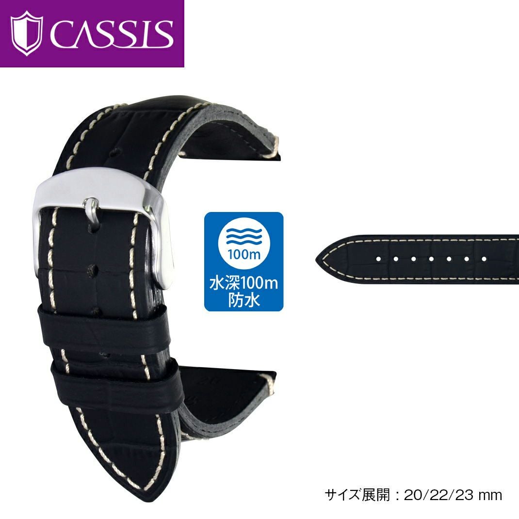 CASSIS カシス DUISBURG デュースブルク カウチックラバー 時計ベルト