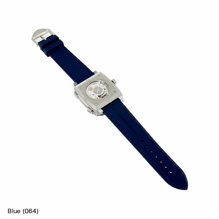 タグホイヤー モナコ TAG Heuer Monaco にぴったり CAOUTCHOUC CROCO 装着イメージ