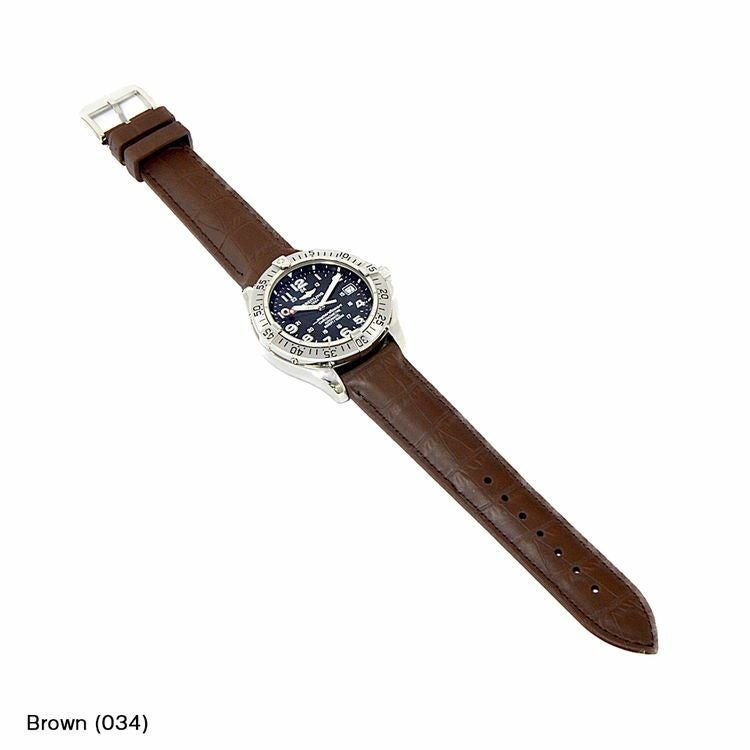 ブライトリング スーパーオーシャン BREITLING SUPEROCEAN にぴったり CAOUTCHOUC CROCO 装着イメージ