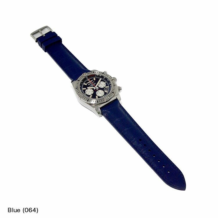 ブライトリング クロノマット44 エアボーン BREITLING CHRONOMAT 44 AIRBORNE にぴったり CAOUTCHOUC CROCO 装着イメージ