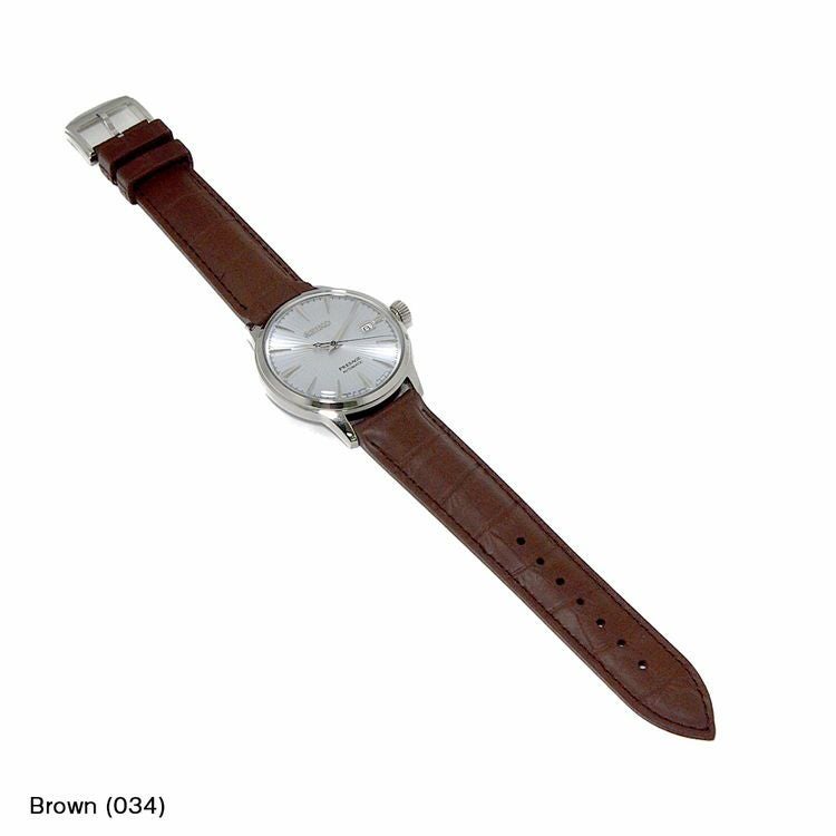 セイコー プレサージュ SEIKO Presage にぴったり CAOUTCHOUC CROCO 装着イメージ