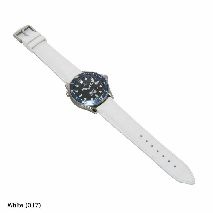 オメガ シーマスター プロフェッショナル OMEGA Seamaster professional にぴったり CAOUTCHOUC CROCO 装着イメージ