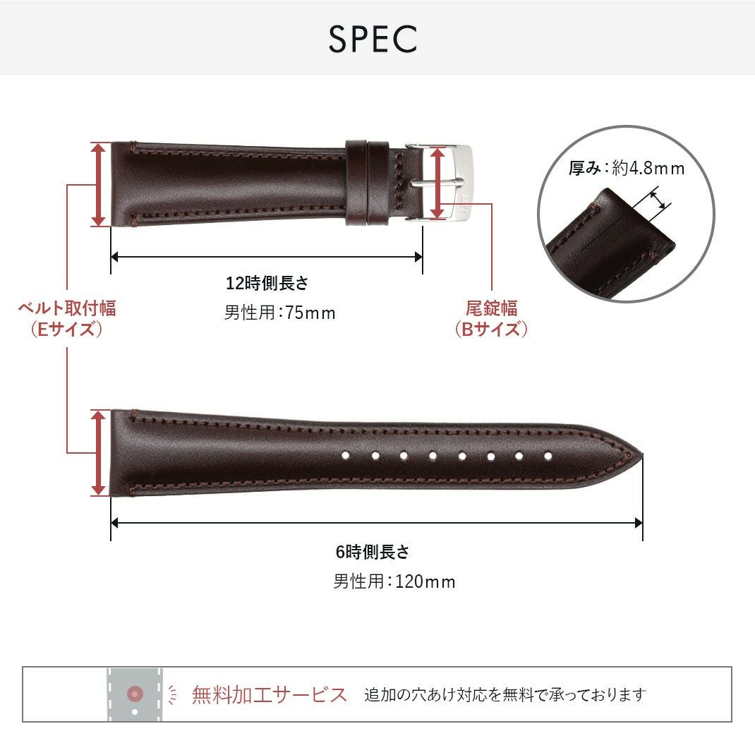 モレラート社製時計ベルト DONATELLO(ドナテロ)細部紹介