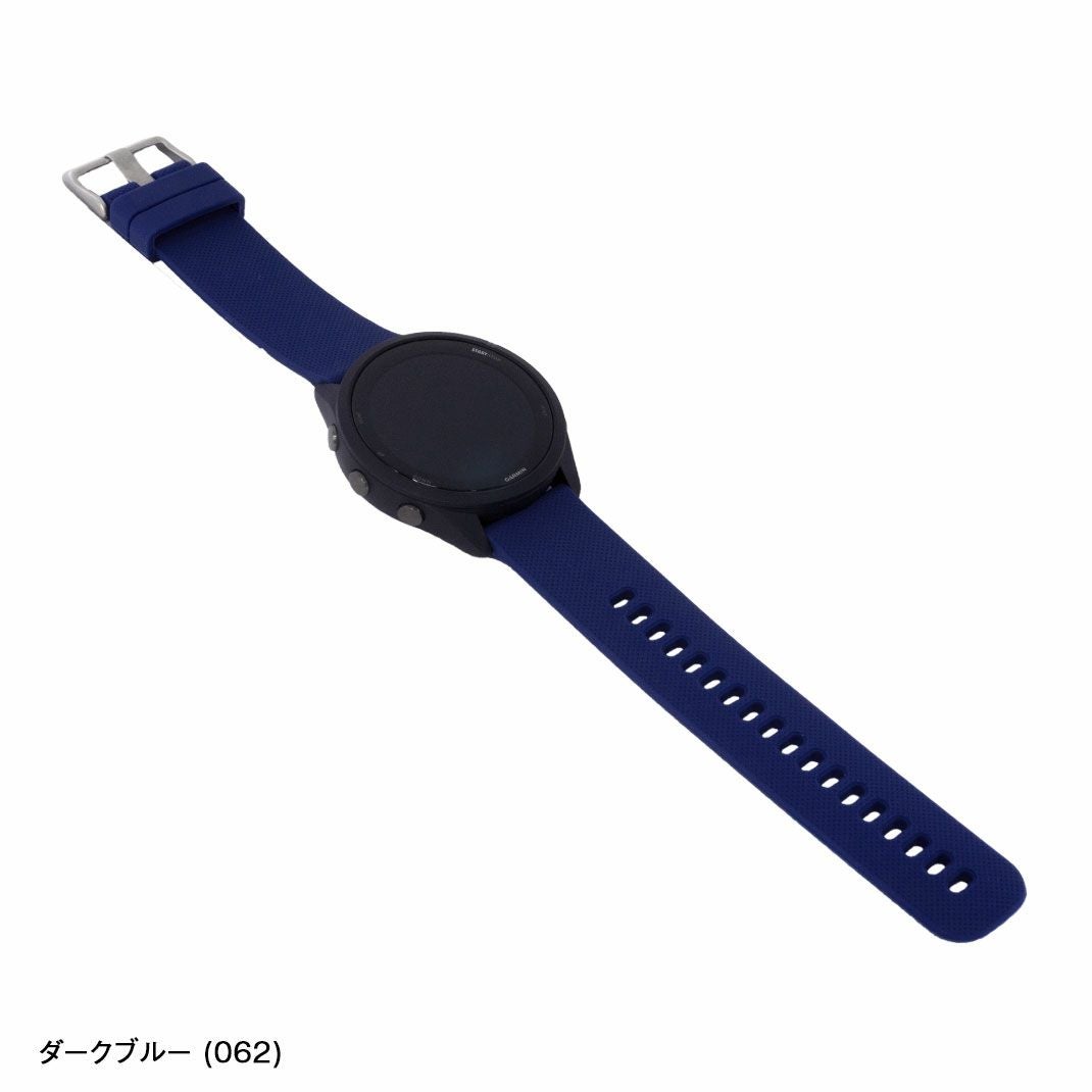ガーミン フォアランナー 265 用 GARMIN FORERUNNER 265 にぴったりの 腕時計 ベルト 時計ベルト 22mm シリコン ラバー 革ベルト MORELLATO モレラート BYTE バイト x5654187 時計 替えベルト 替えバンド 交換 バンド 交換ベルト 交換用工具付 スマートウォッチ 装着イメージ