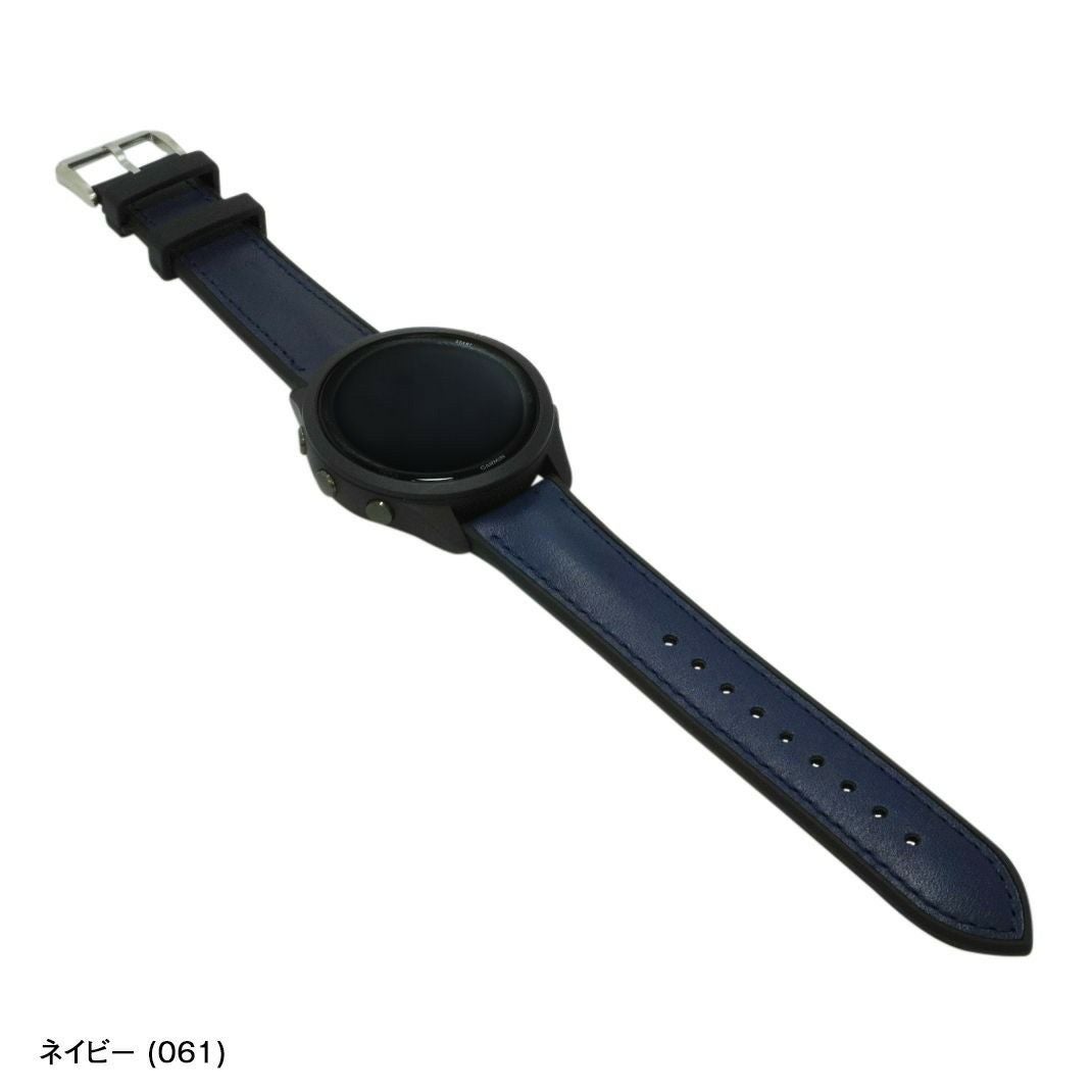 ガーミン フォアランナー 265 用 GARMIN FORERUNNER 265 にぴったりの カーフ 時計ベルト ベルト バンド 裏面防水 CASSIS カシス ROCHELAIS CALF ロシェールカーフ