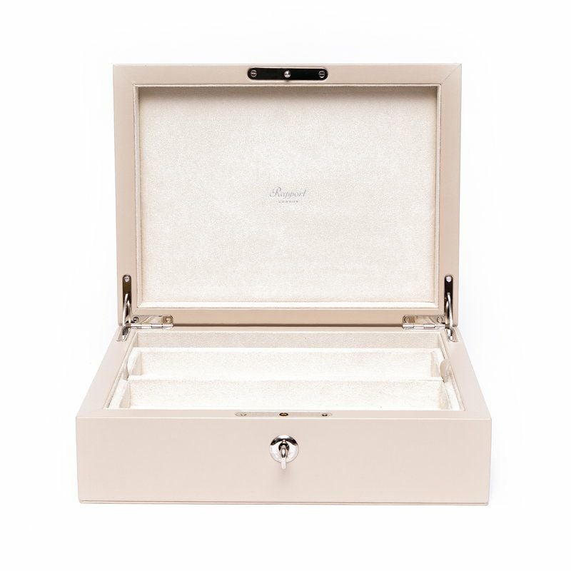 美品★RAPPORT LONDON★ラポート★時計ケース★収納ボックス★ベージュ ラポート ロンドン(Rapport LONDON) Jessica Jewellery Box in Lamb