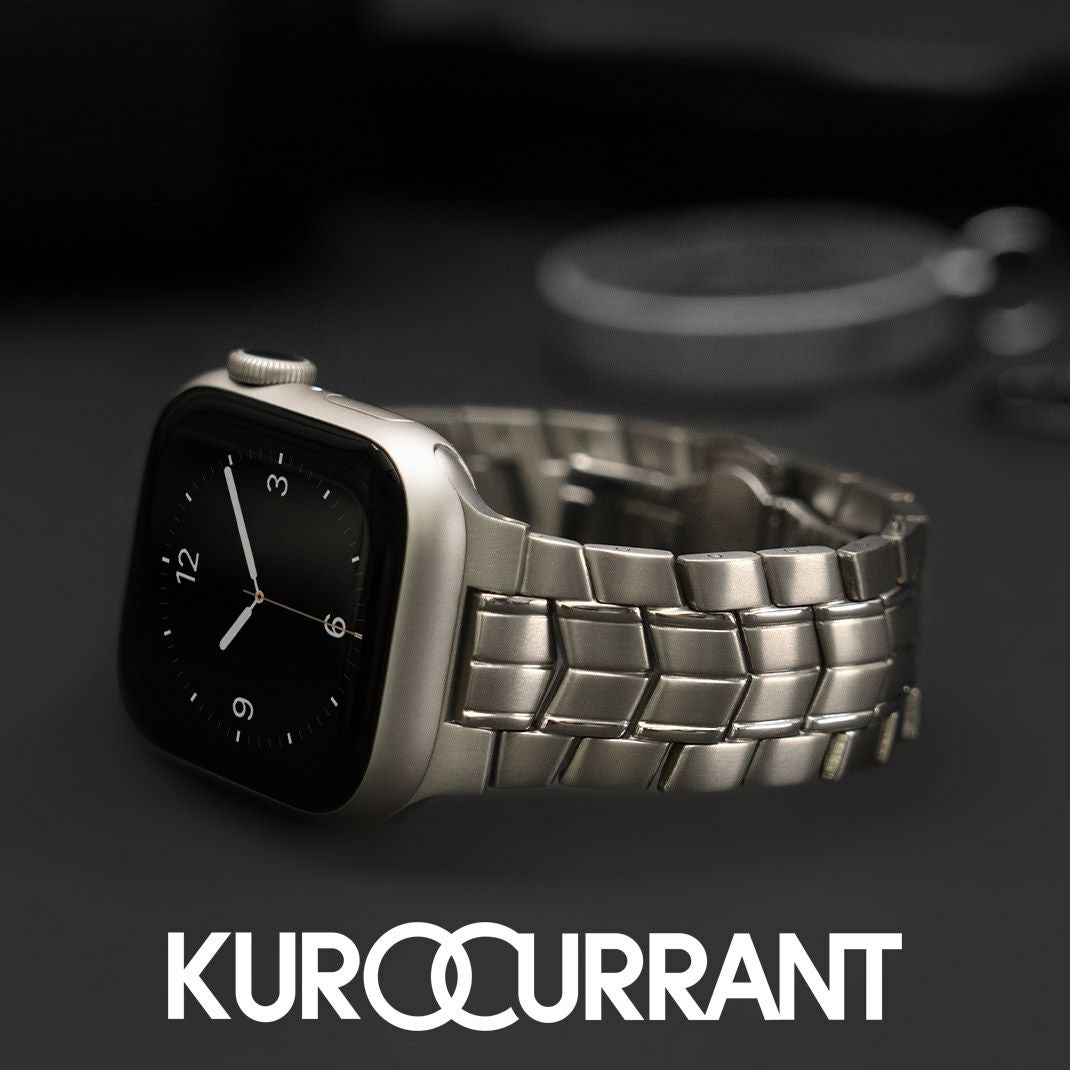 KUROCURRANT クロカラント 両開きチタンベルト チタン アップル