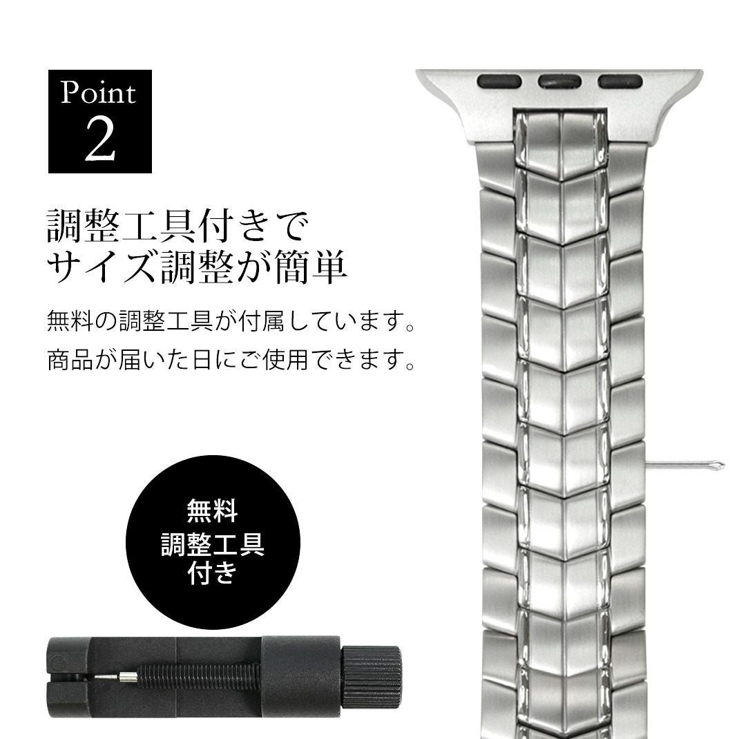 KUROCURRANT クロカラント 両開きチタンベルト チタン アップル