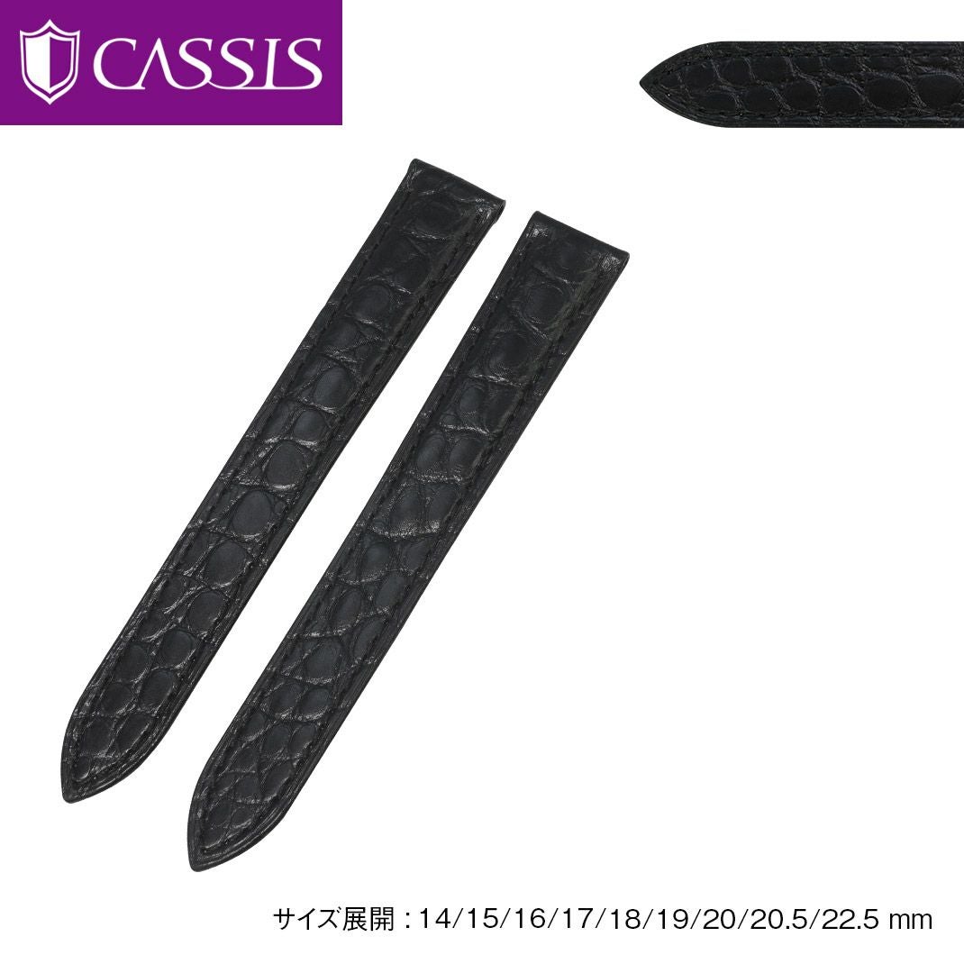 Cartier 黒 レザーベルト IR A102R 19mm カルティエ（Cartier） タンク 用 ベルト バンド カーフ 牛革